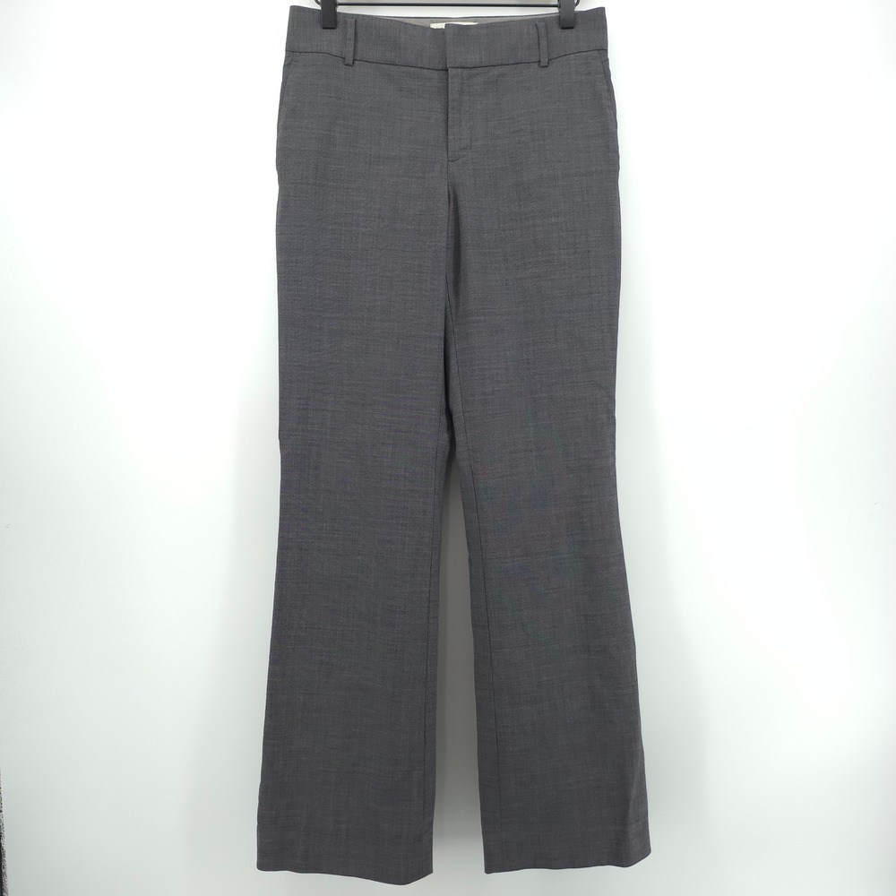 Banana Republic Womens Pants The Martin Fit Size 2 Gray Wool Blend Professional